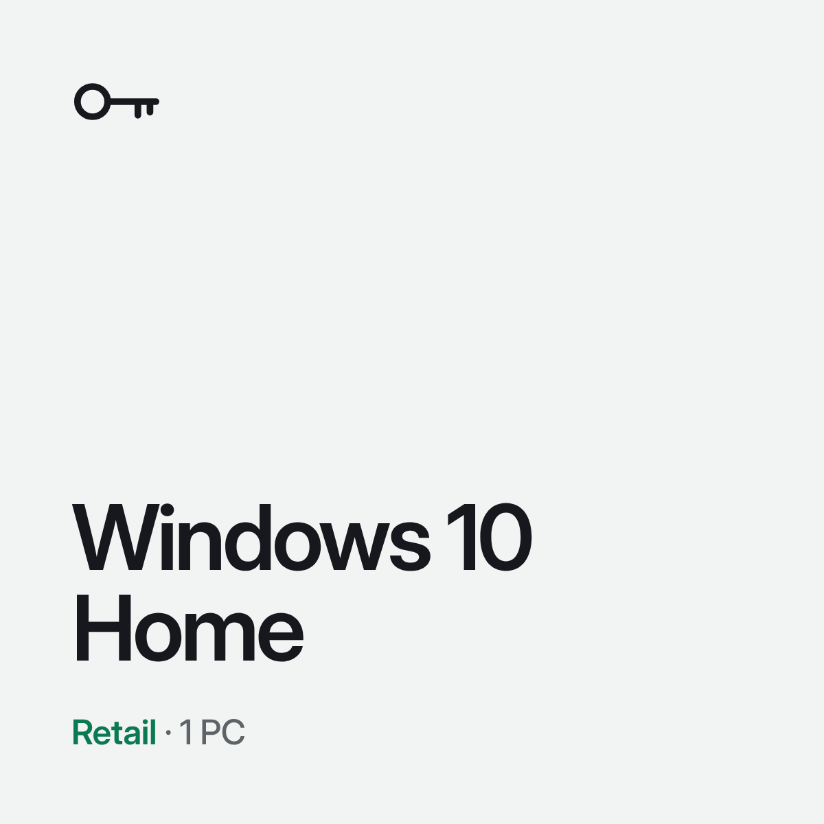 Windows 10 Home Retail – Siirrettävä avain